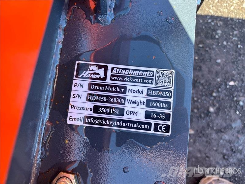 Handy HBDM50 50 in Skid Steer Mulcher (Unused) Metsä murskaimet