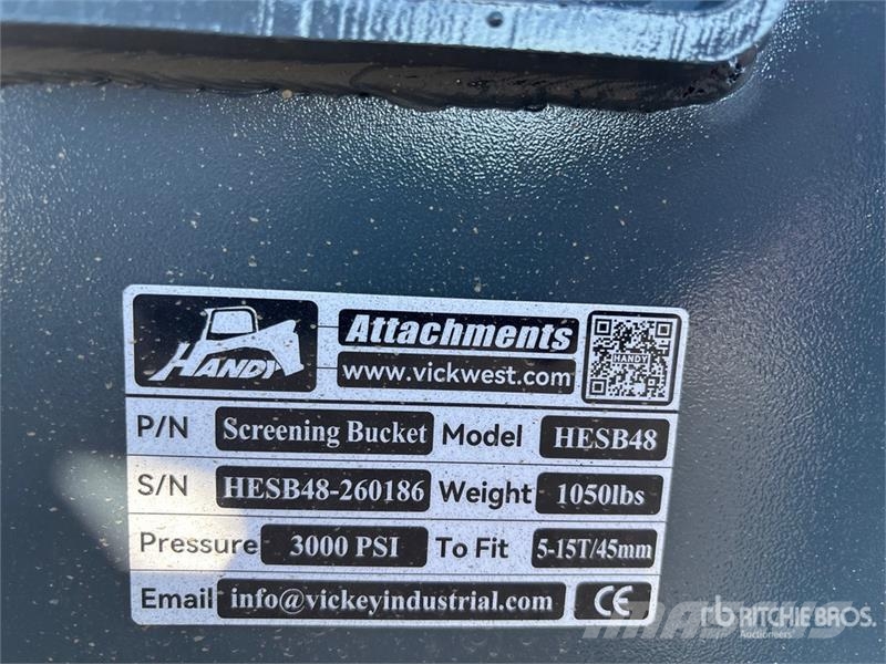 Handy HESB48 Q/C Excavator Screening Bucket (Unused) Screening buckets