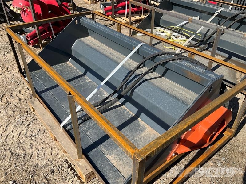 Handy HNHB78 78 in Power Rake Skid Steer Bucket (Unused) Benne