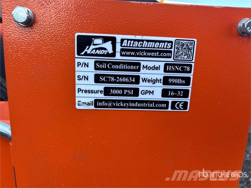 Handy HSNC78 78 in Skid Steer Power Rake (Unused) Kreiselheuer/-wender