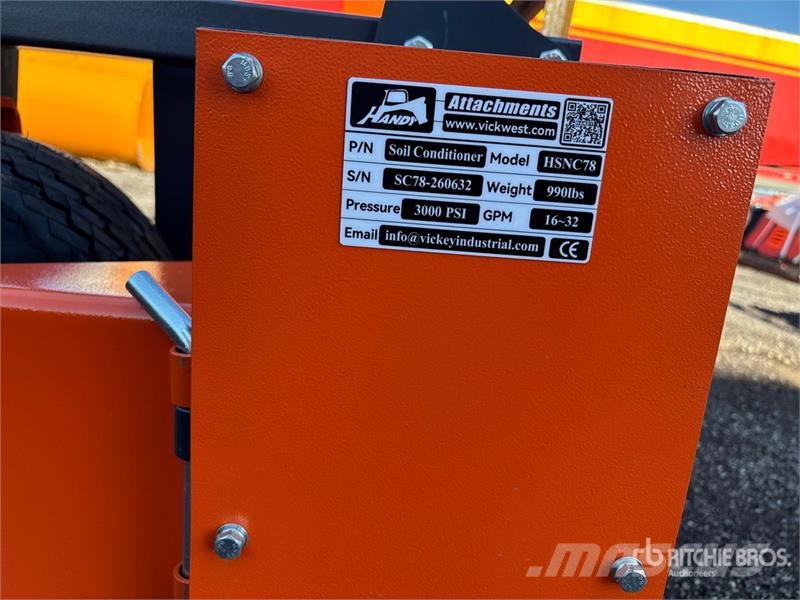 Handy HSNC78 78 in Skid Steer Power Rake (Unused) Kreiselheuer/-wender