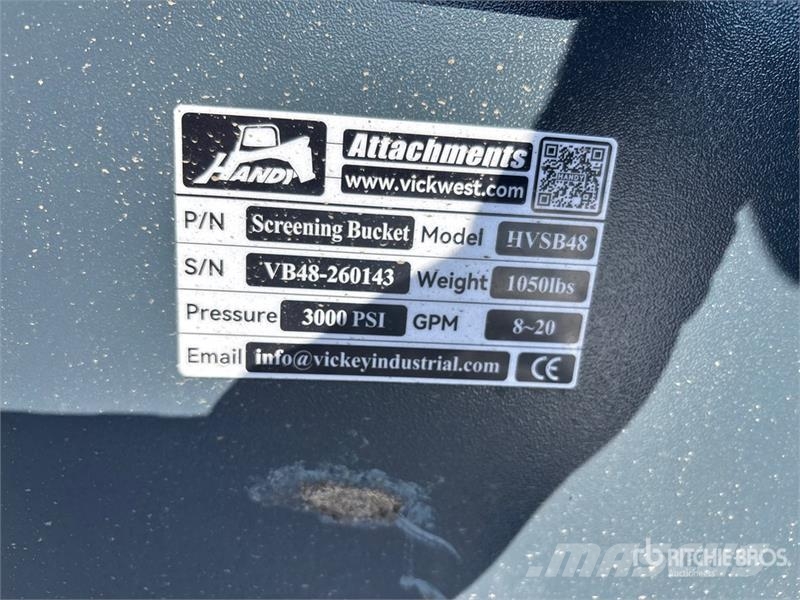 Handy HVSB48 55 in Skid Steer Screening Bucket (Unused) Screening buckets