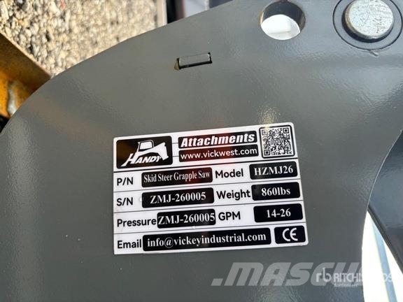 Handy HZMJ26 45 in Skid Steer Grapple Saw (Unused) Overige componenten
