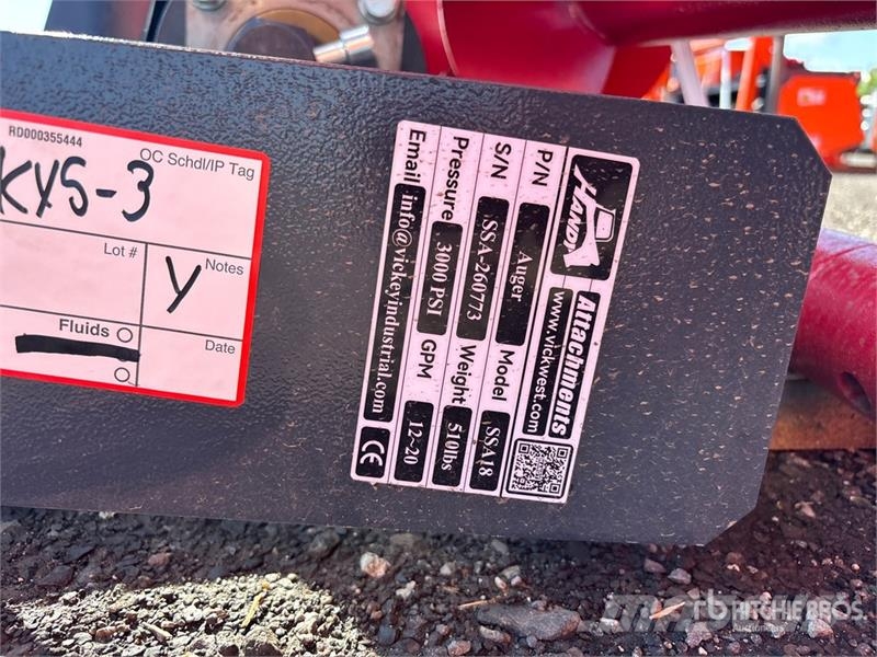 Handy SSA18 Skid Steer Auger (Unused) Drills
