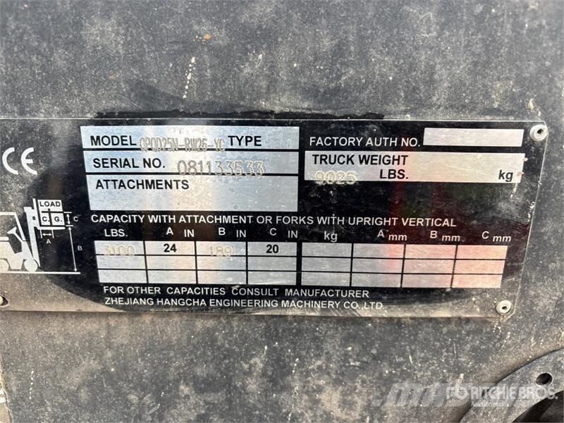 Hangcha RM26 3100 lb Cushion Tire Forklift Autokrāvēji - citi