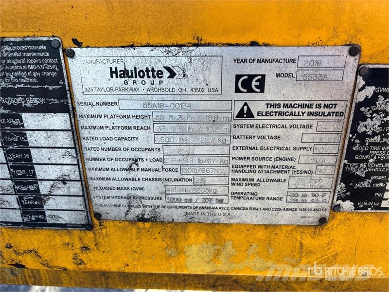 Haulotte 5533A Towable Lift Прицепные подъёмники