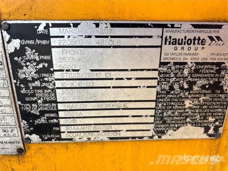 Haulotte 5533A Towable Lift Прицепные подъёмники