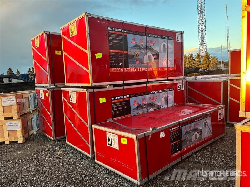 Hill Industrial 1205026 50 ft x 120 ft x 26 ft Storage Plieno karkaso pastatai
