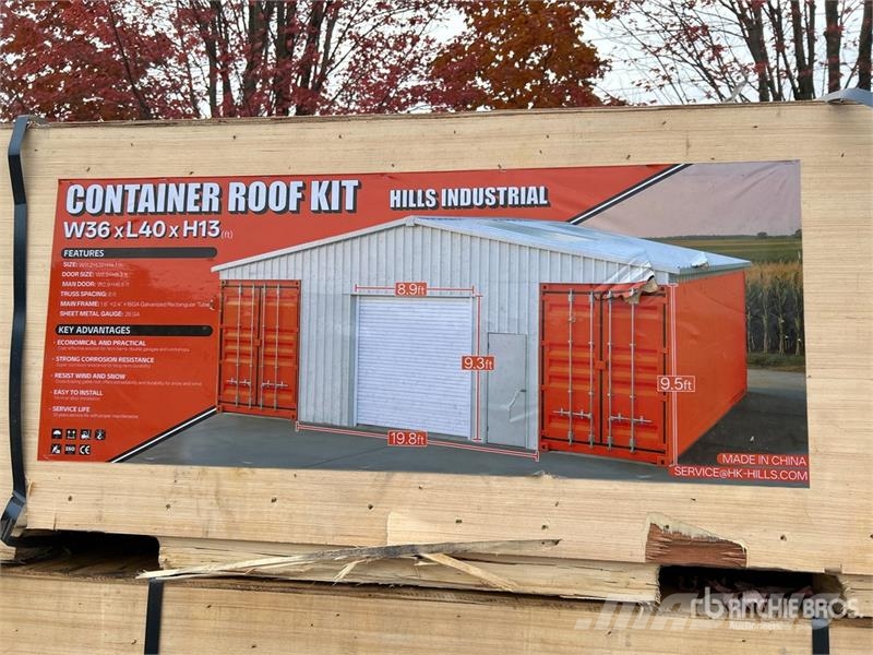 HIlls Industrial 364013 36 ft x 40 ft x 13 ft Cont Bouw - Overige
