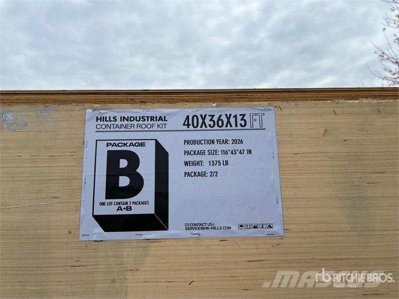 HIlls Industrial 403613 36 ft x 40 ft x 13 ft Cont Bouw - Overige
