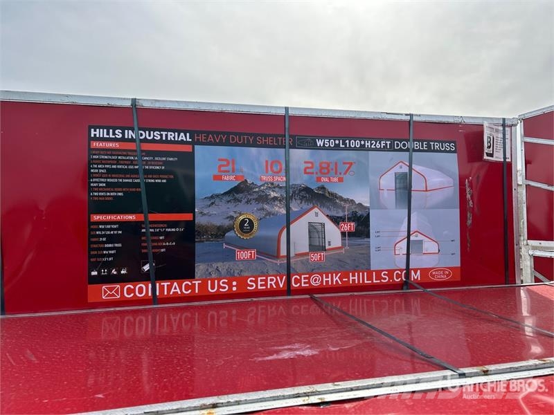 HIlls Industrial 50 ft x 100 ft x 26' Storage Buil Stalen constructies