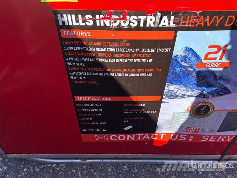 HIlls Industrial 50 ft x 40 ft x 26 ft Container S Maszyny budowlane - Inne