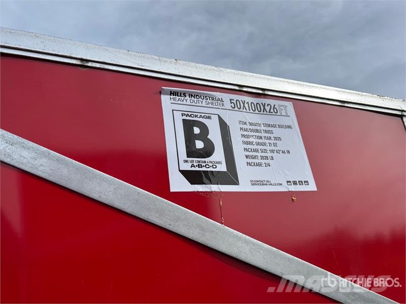 HIlls Industrial 50 ft x 100 ft x 26' Storage Buil Stalen constructies