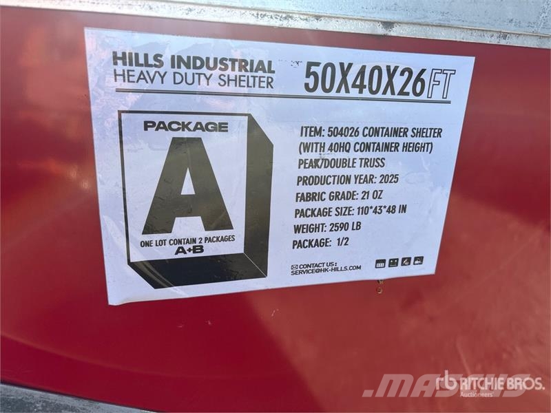 HIlls Industrial 504026 50 ft x 40 ft x 26 ft Cont Bouw - Overige