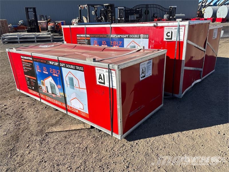 HIlls Industrial 804024 40 ft x 80 ft x 24 ft Stor Telai in acciaio