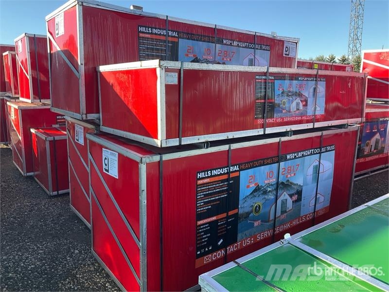 HIlls Industrial 805026 50 ft x 80 ft x 26 ft Stor Steel frame buildings