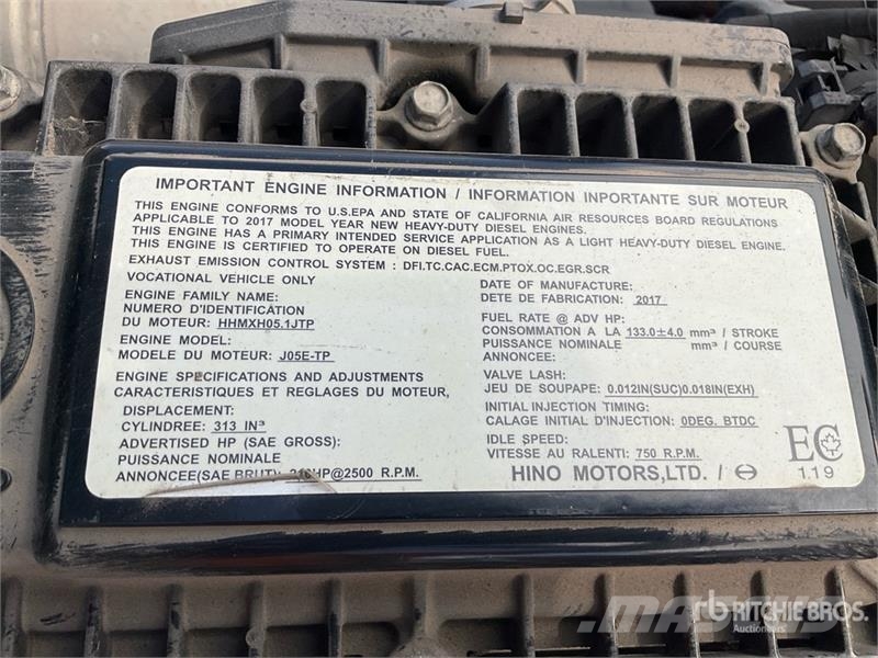Hino 195 탑차 트럭