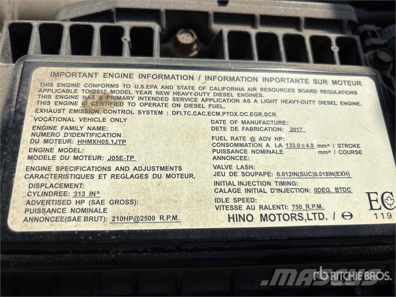 Hino 195 Camiones plataforma