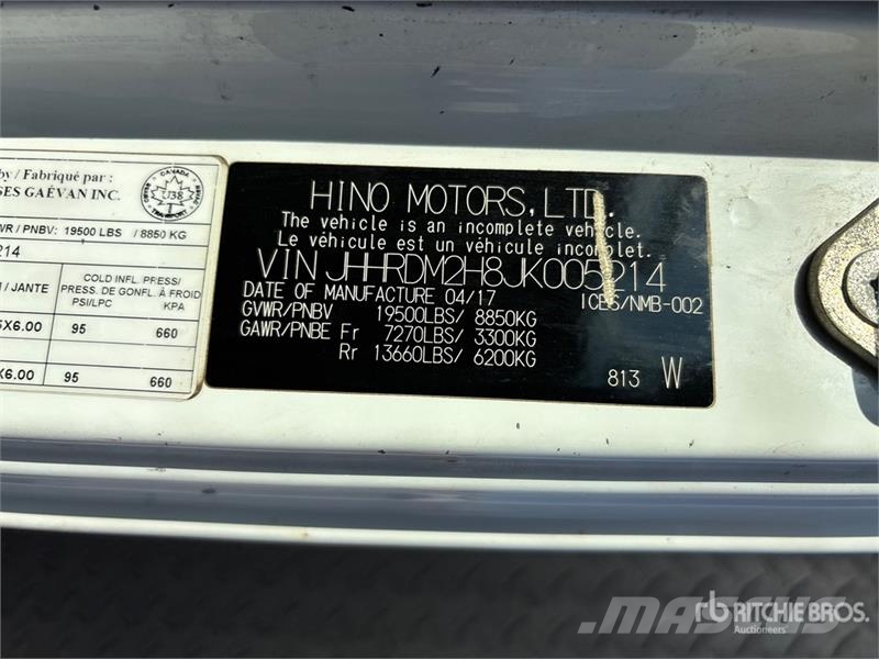 Hino 195 Camiones plataforma