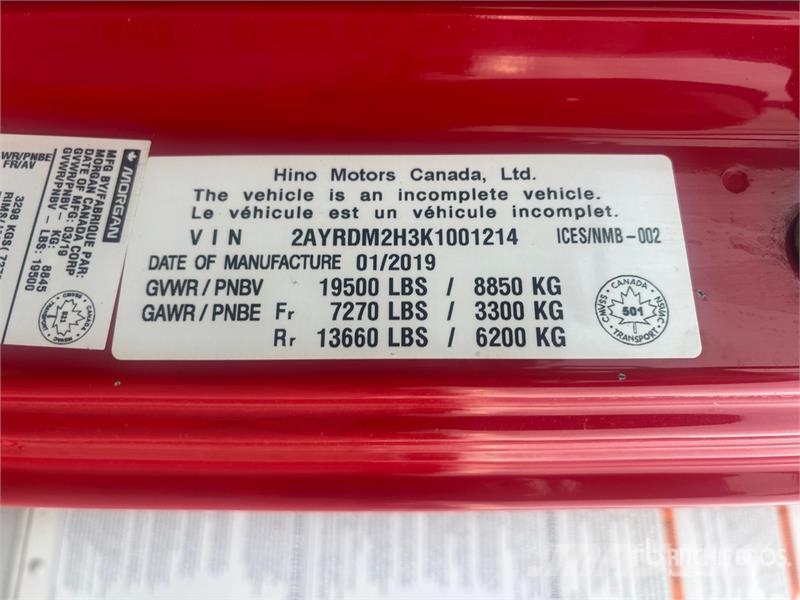 Hino 195 4x2 Refrigerated Truck Camion cu control de temperatura