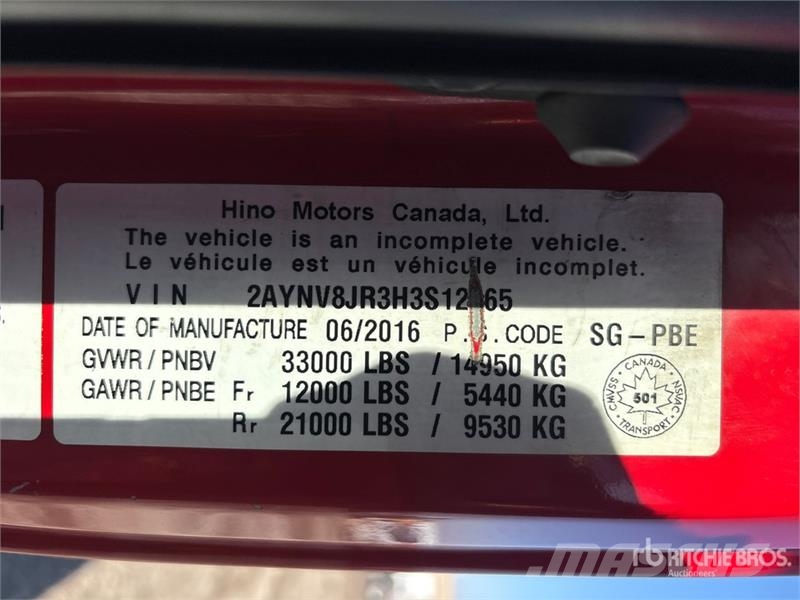 Hino 338 Platformos/ Pakrovimas iš šono