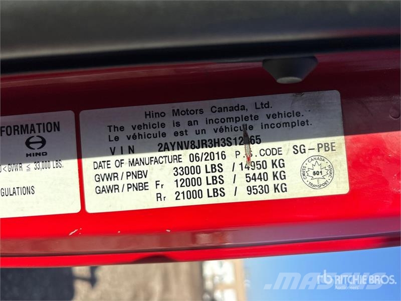Hino 338 Platformos/ Pakrovimas iš šono