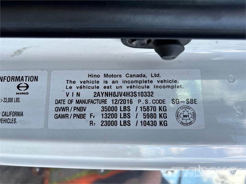 Hino 358 4x2 Refrigerated Truck Koelwagens