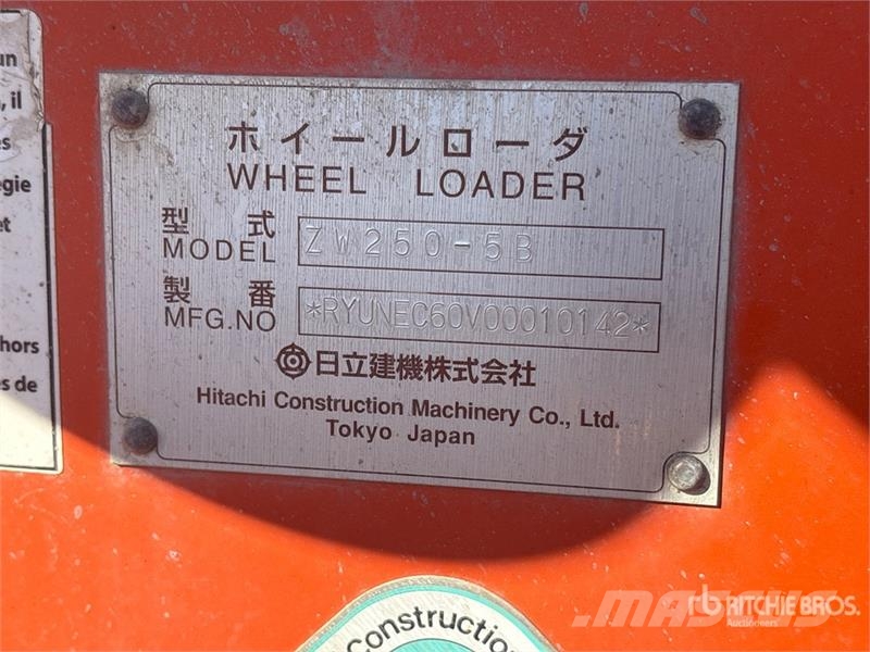 Hitachi ZW250-5B Wheel Loader Rataslaadurid