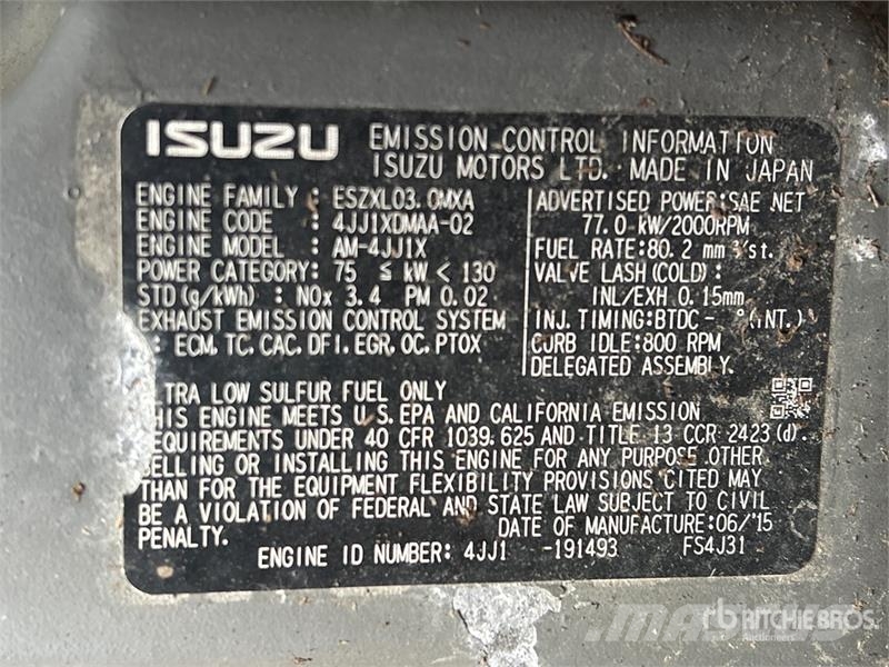 Hitachi ZX135US-5N Tracked Excavator (Inoperable) 履帶式 挖土機/掘鑿機/挖掘機