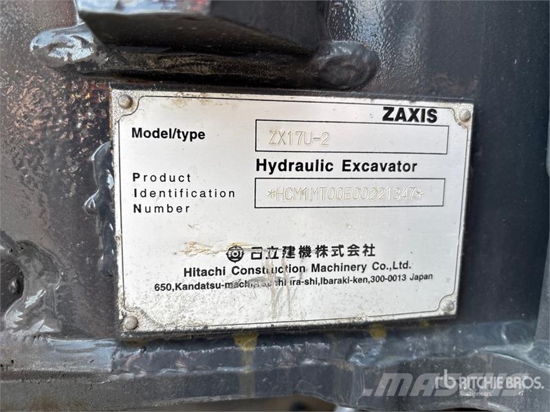 Hitachi ZX17U-2 Mini excavators < 7t (Mini diggers)
