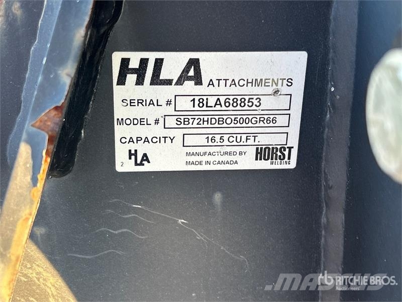 HLA 72 in Skid Steer Grapple Bucket Polipler