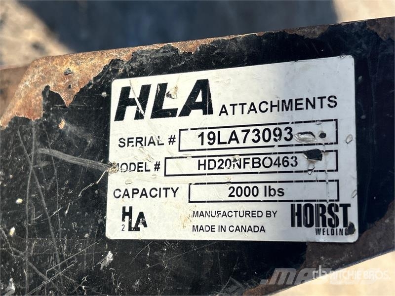 HLA HD20NFBO463 35 in Skid Steer Forks Fourche