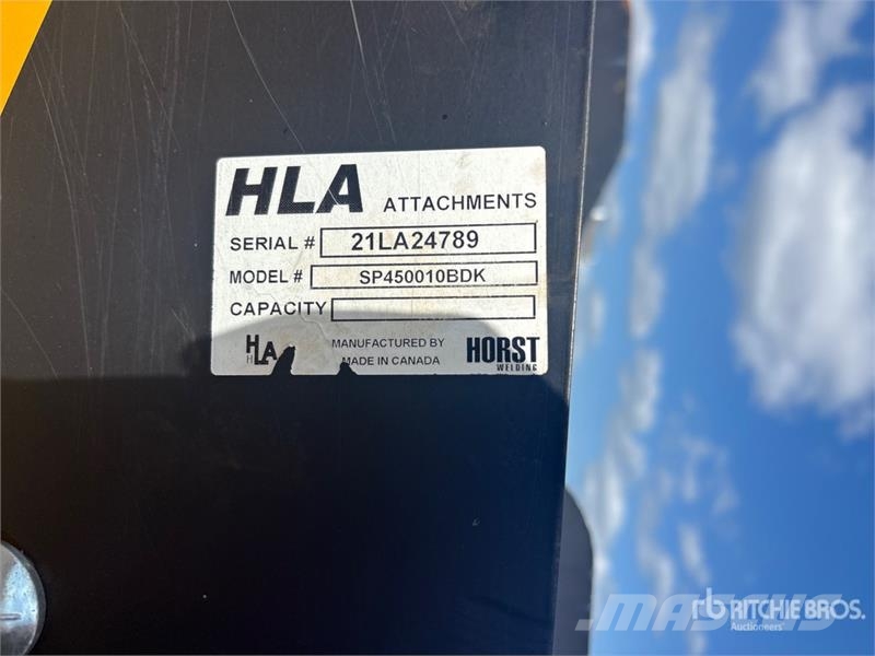 HLA SP450010 120 in Q/C Snow Pusher - Fits Wheel Loade Snow blades and plows