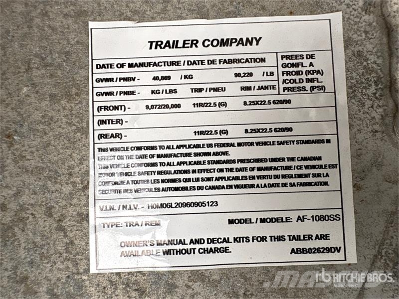 Homebuilt 53 ft T/A Flatbed Trailer (Inoperable) Plataforma plana/laterales abatibles