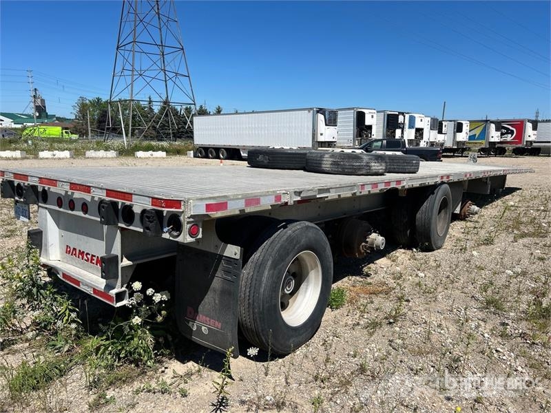 Homebuilt 53 ft T/A Flatbed Trailer (Inoperable) Plataforma plana/laterales abatibles