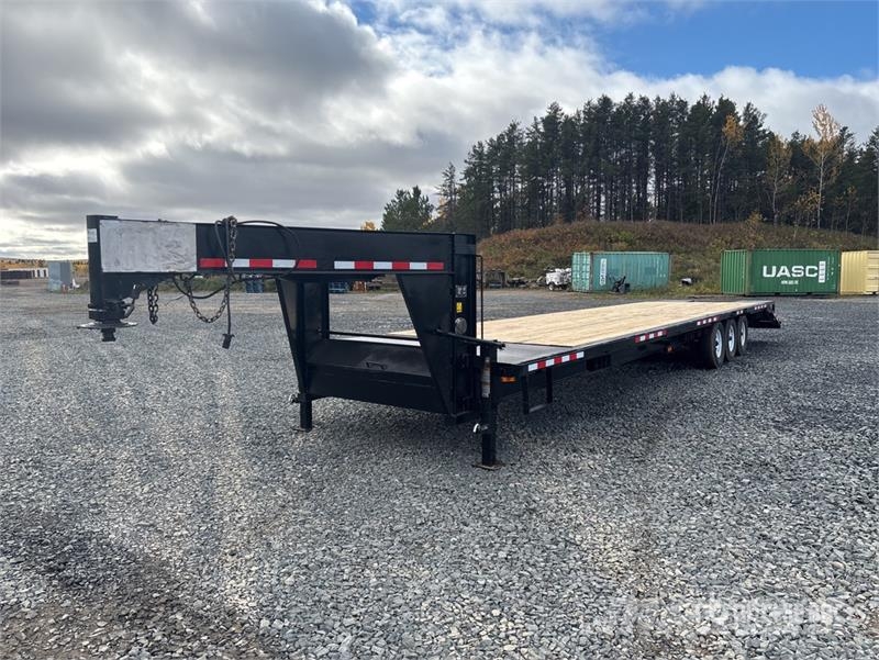 Homemade 38 ft Tri/A Gooseneck Equipment Trailer Autotransport-Anhänger