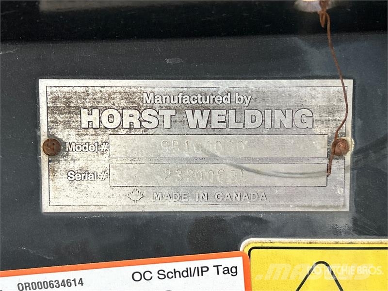 Horst Welding SB1000R60YAY 60 in Skid Steer Snow Blade (Unused) Lumesahad