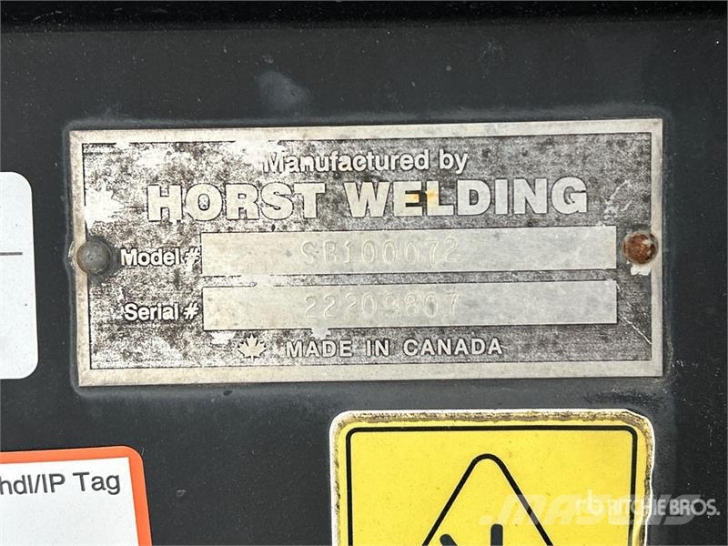 Horst Welding SB1000R72YAY 72 in Skid Steer Snow Blade (Unused) Lumesahad