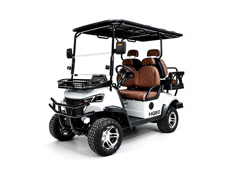 HQ80 Electric White Four-Seater Golf Cart (Unused) Vozila za golf