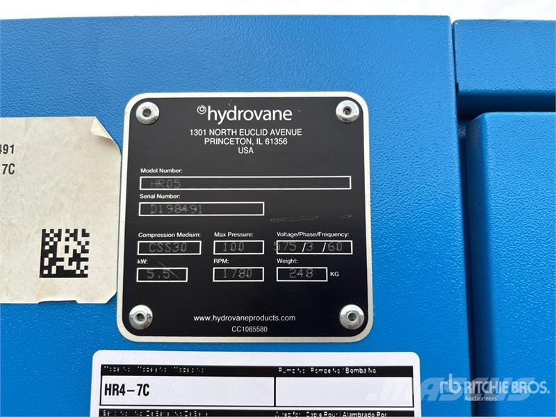 Hydrovane HR05 Air Compressor مكابس