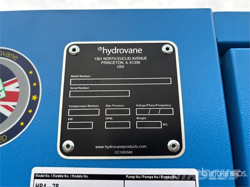 Hydrovane HR4-7B Air Compressor مكابس