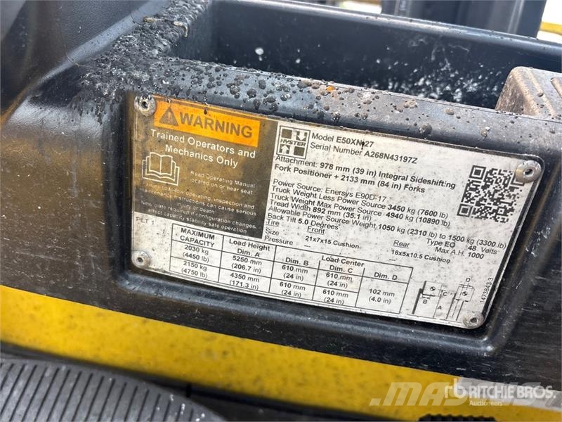Hyster E50XN 4450 lb Electric Forklift (Inoperable) Ηλεκτρικά περονοφόρα ανυψωτικά κλαρκ