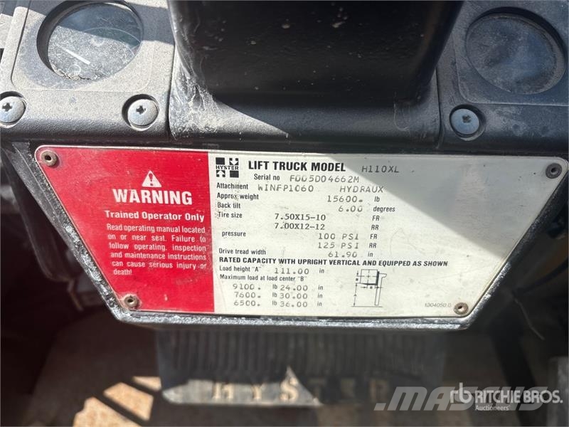 Hyster H110XL Strivuitoare-altele
