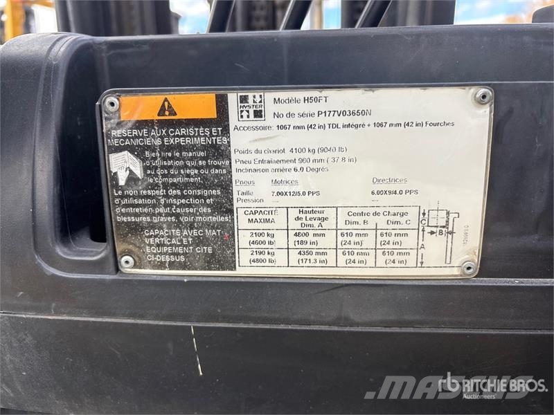 Hyster H50FT 4800 lb Forklift Carrelli elevatori-Altro