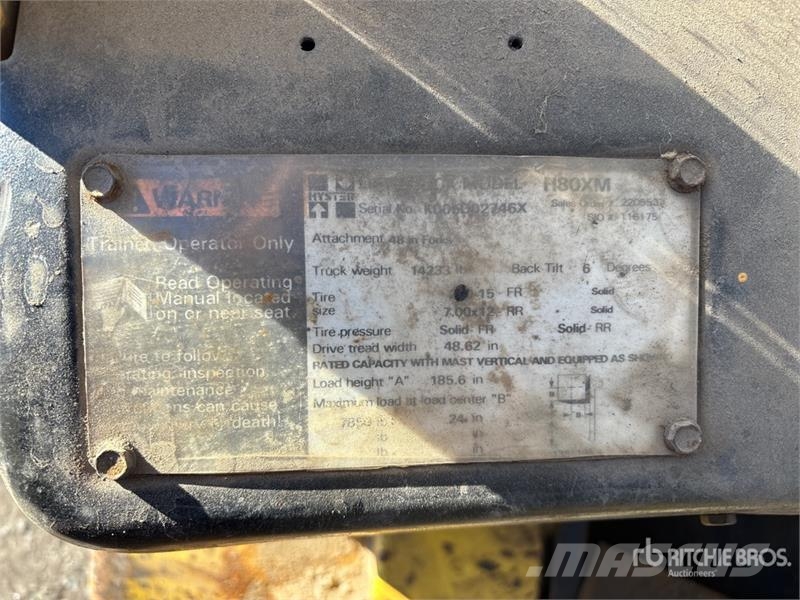 Hyster H80XM شاحنات ذات رافعات شوكية - أخرى