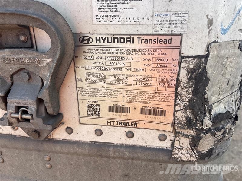 Hyundai 53 ft T/A Van Trailer مقطورات ذات هيكل صندوقي