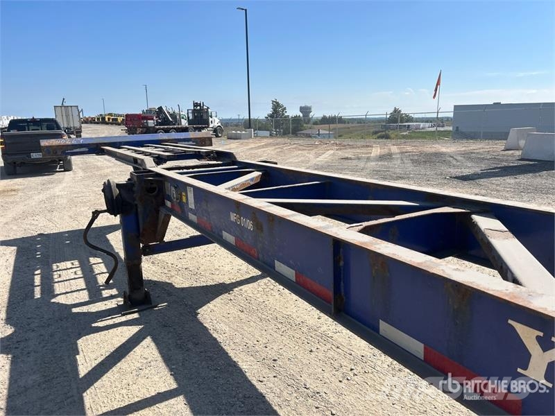 Hyundai 53 ft Tri/A Container Trailer Rimorchi portacontainer
