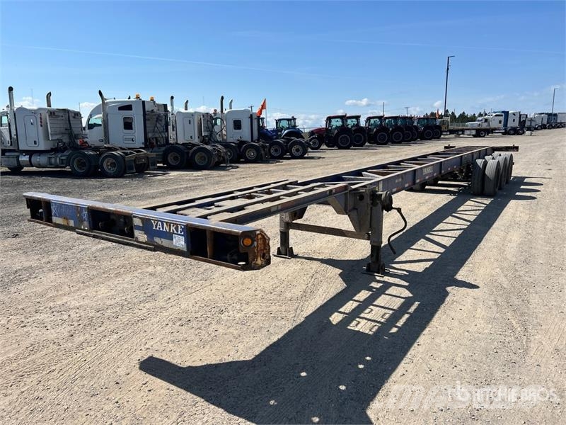 Hyundai 53 ft Tri/A Container Trailer Rimorchi portacontainer