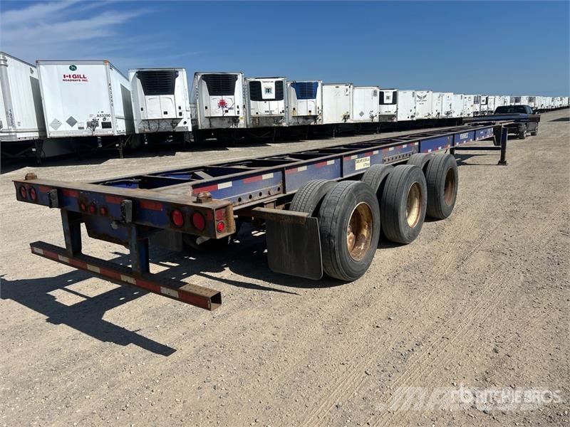 Hyundai 53 ft Tri/A Container Trailer Rimorchi portacontainer