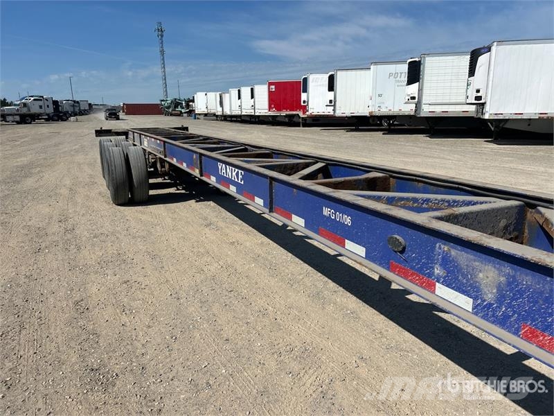 Hyundai 53 ft Tri/A Container Trailer Rimorchi portacontainer